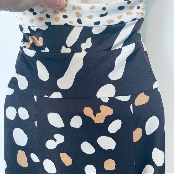 ISSA LONDON silk jersey knit halter dress brown - Picture 9 of 13